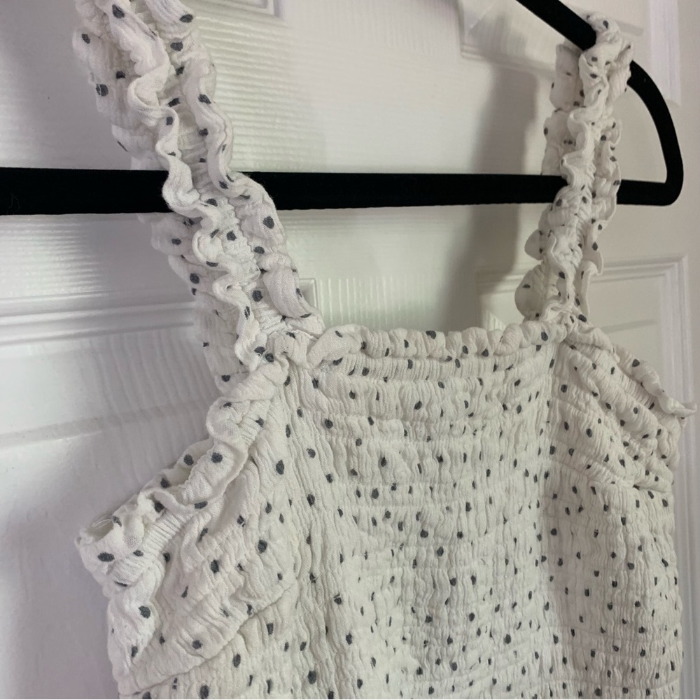 Abercrombie & Fitch White Smocked Crop Top, size S - Picture 4 of 7